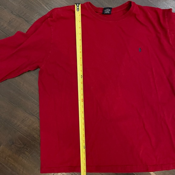 POLO RALPH LAUREN Maroon Long Sleeve Shirt Classic Pony Size XL - Picture 5 of 6